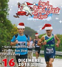 corsa di santa_claus sul Rapido 2018 gara podistica di Sant'Elia Fiumerapido