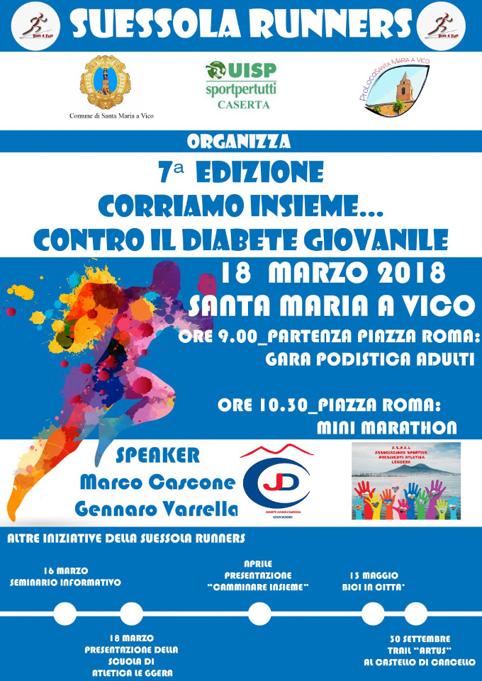 SantaMaria a Vico gara podistica Corriamo insieme 2018
