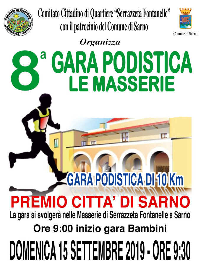 Corri per le Masserie 2019 gara di Sarno