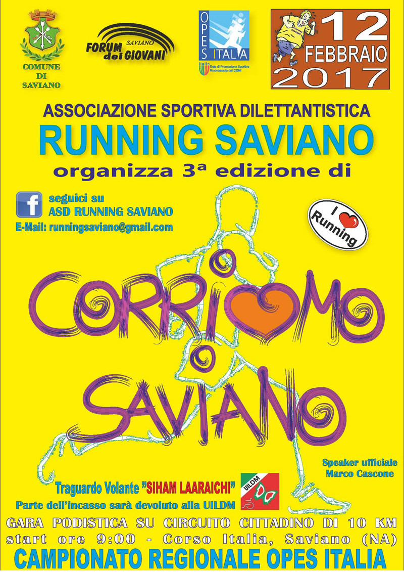 Saviano gara podistica 2017.