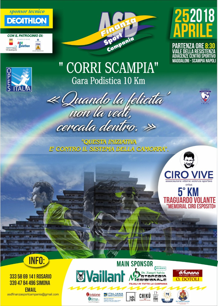 SCAMPIA gara podistica Corri Scampia 2018