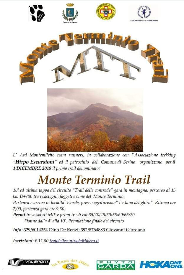 Monte Terminio Trail dicembre 2019 trail di Serino