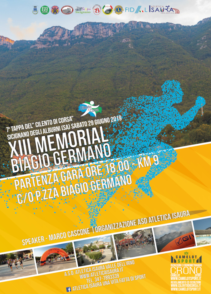 Memorial Germano 2019 gara di Sicignano degli Alburni