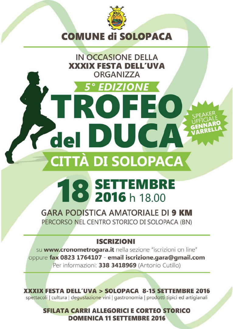 Solopaca gara podistica 2016