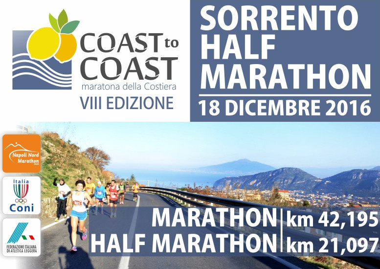 Sorrento Cost to Cost 2016 maratona e mezza maratona