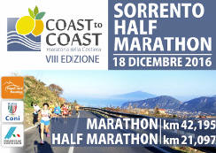 Sorrento maratona Coast to Coast anno 2016