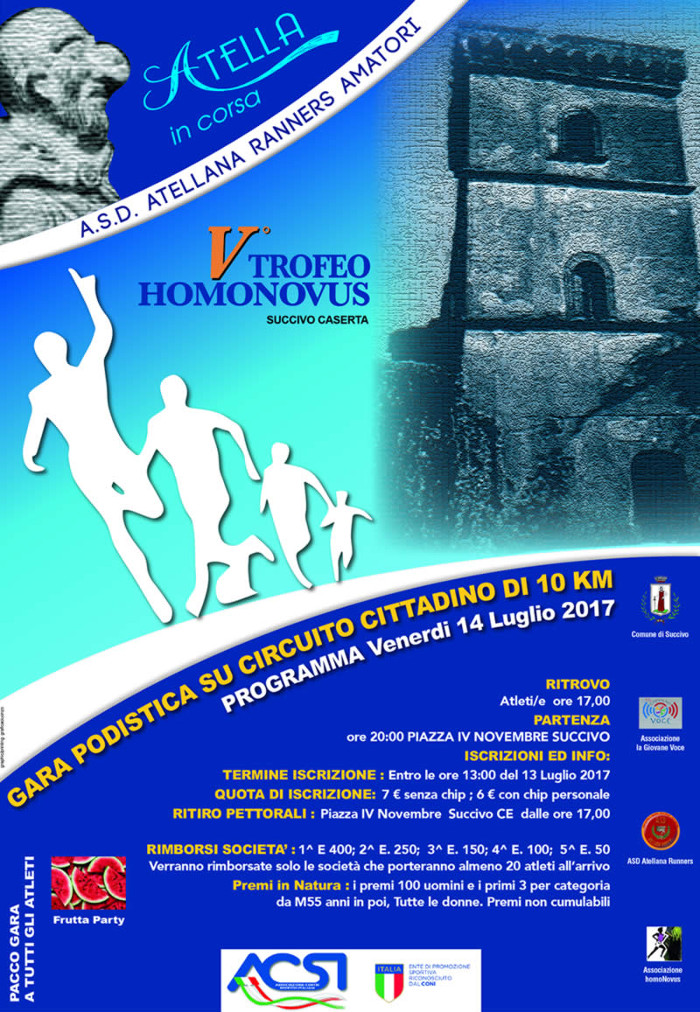 Succivo gara podistica Homonovus 2017