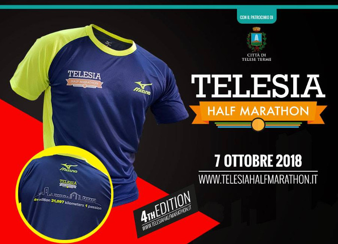 Maglietta Telesia half marathon 2018