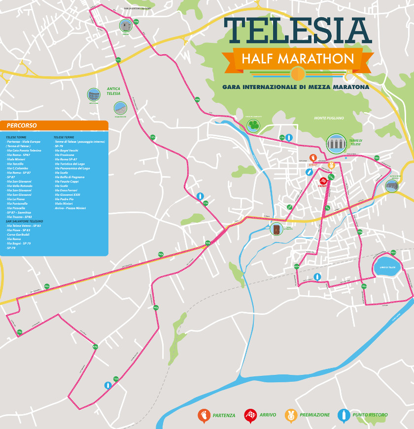 Percorso Tesesia Half_Marathon 2018 Telese