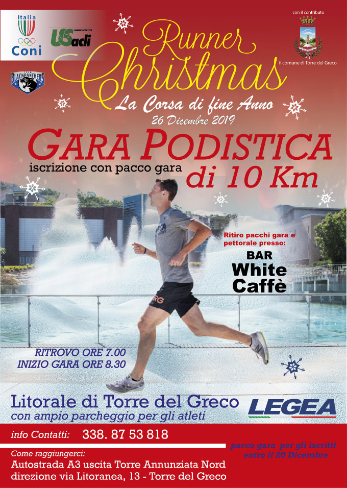 Runner Christmas 2019 gara podistica di Torre del Greco