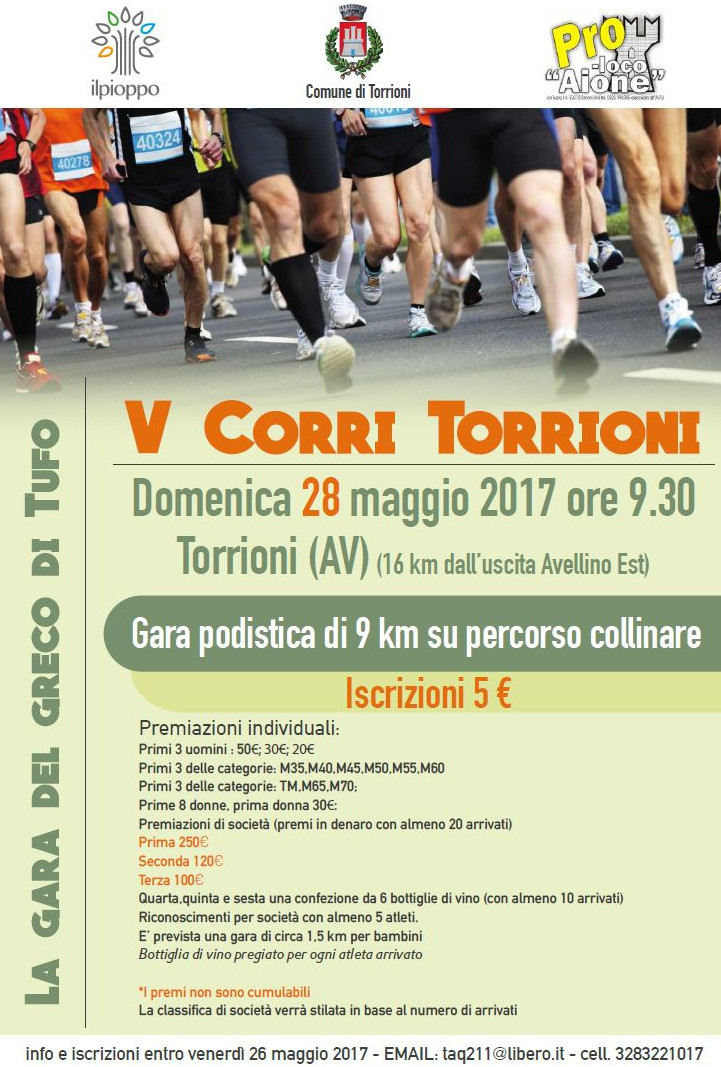 Torrioni gara podistica Corri Torrioni 2017