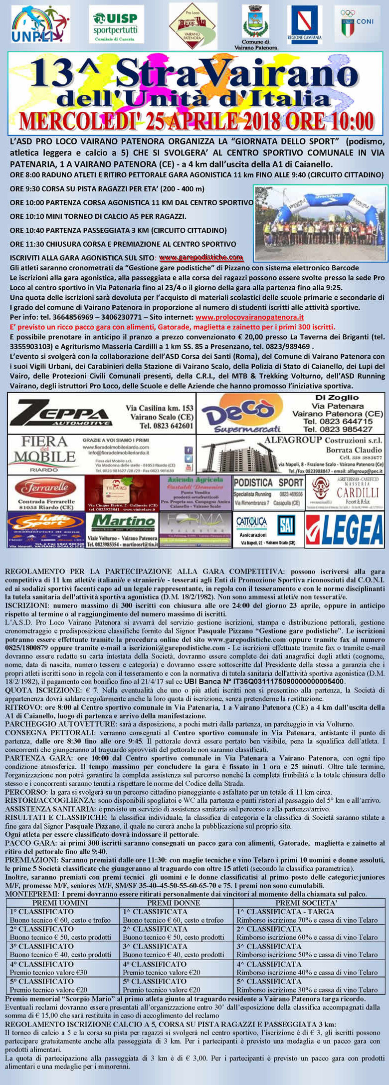 Vairano Patenora gara Stravairano 2018
