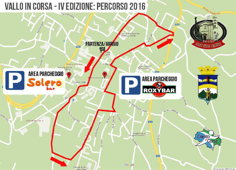 Percorso gara Vallo della Lucania 2016