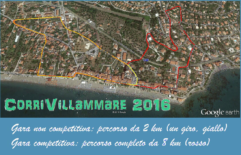 Corri Villammare Percorso 2016